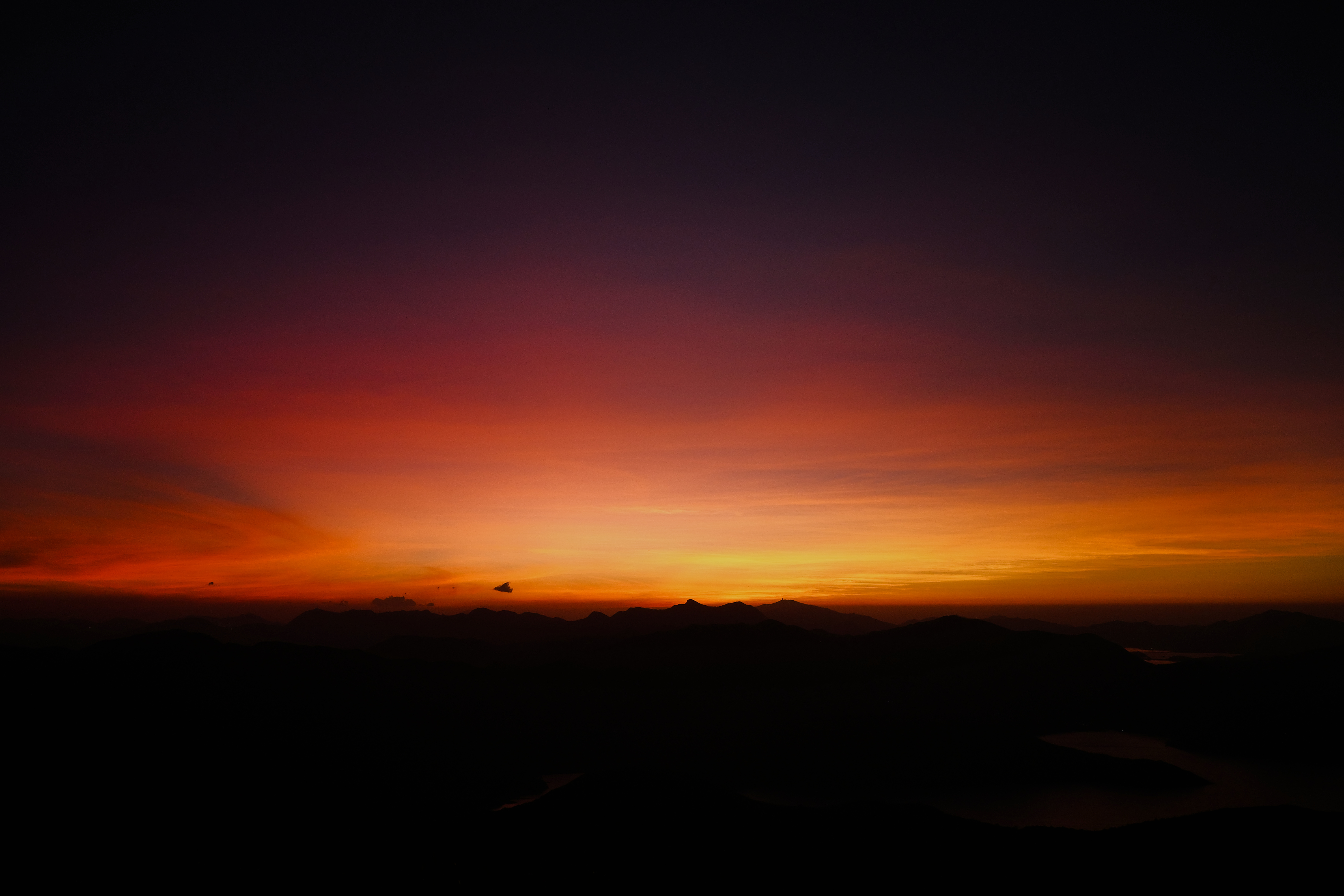 Sunset Over the Mountains